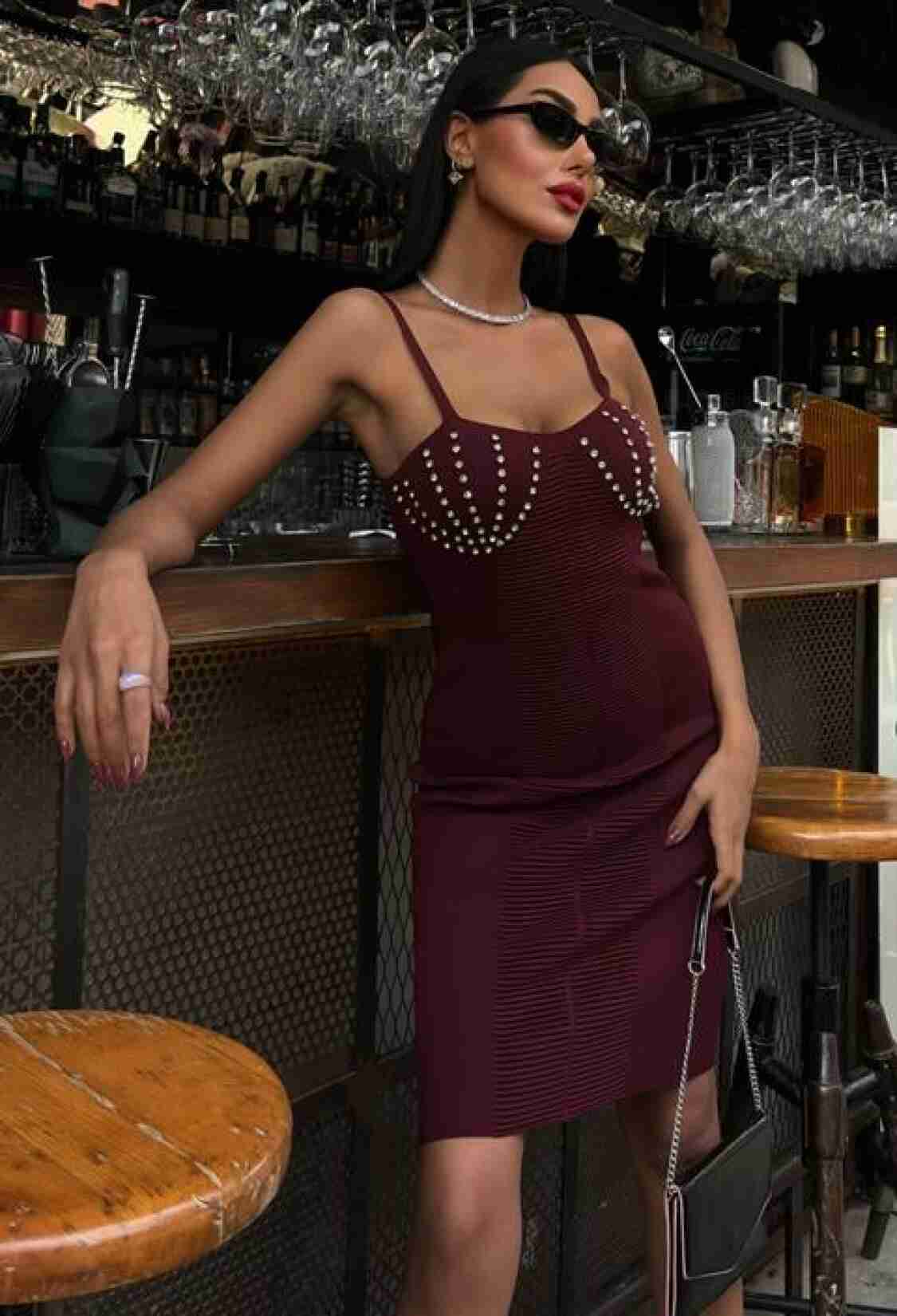 Belina Stone Detailed Mini Dress - Brand: Sobe Istanbul - Women & Kids, Baby Clothes Wholesale - TheBS Women