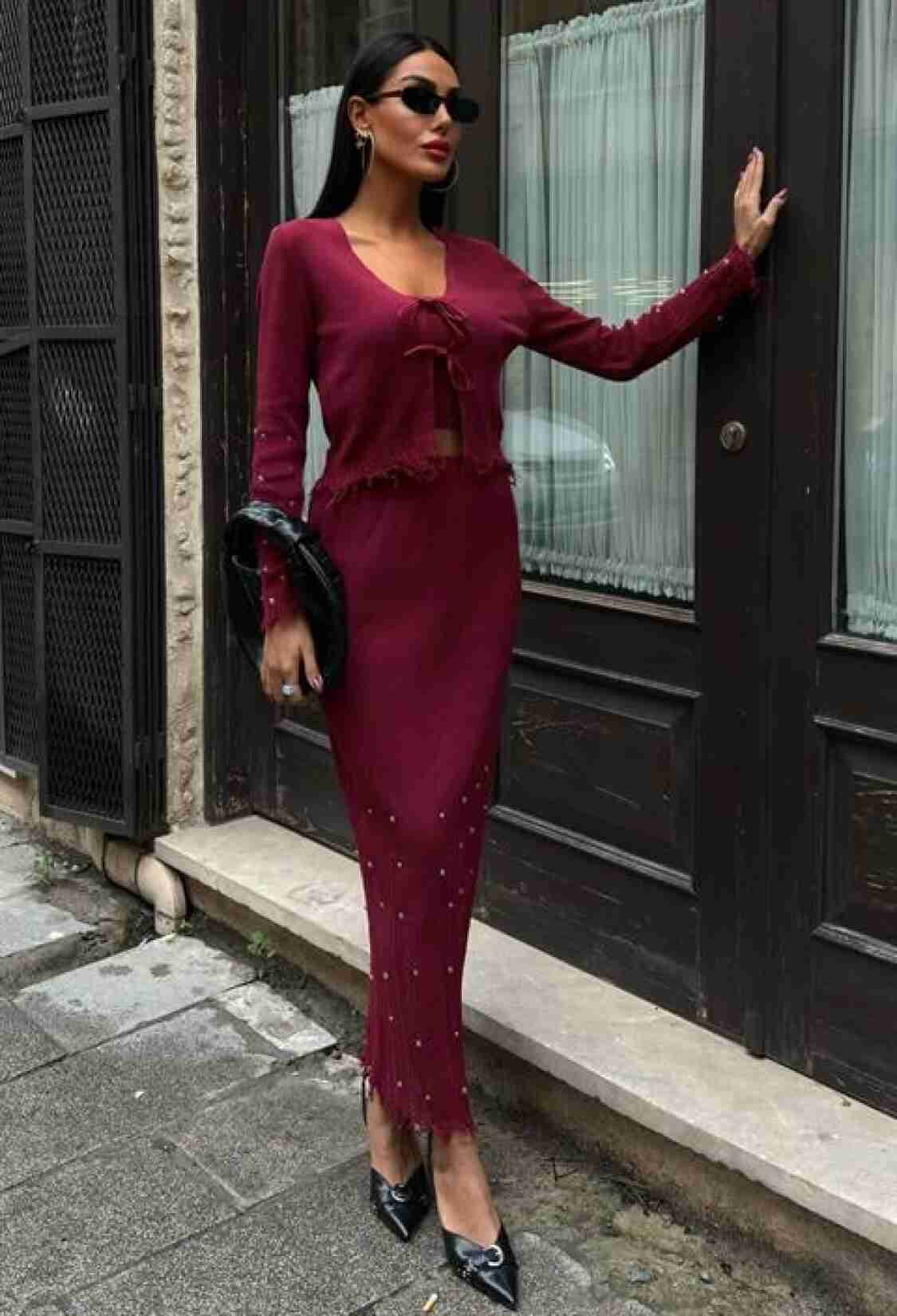 Ferry Pearl Detailed Three Piece Suit - Brand: Sobe Istanbul - Women & Kids, Baby Clothes Wholesale - TheBS Women