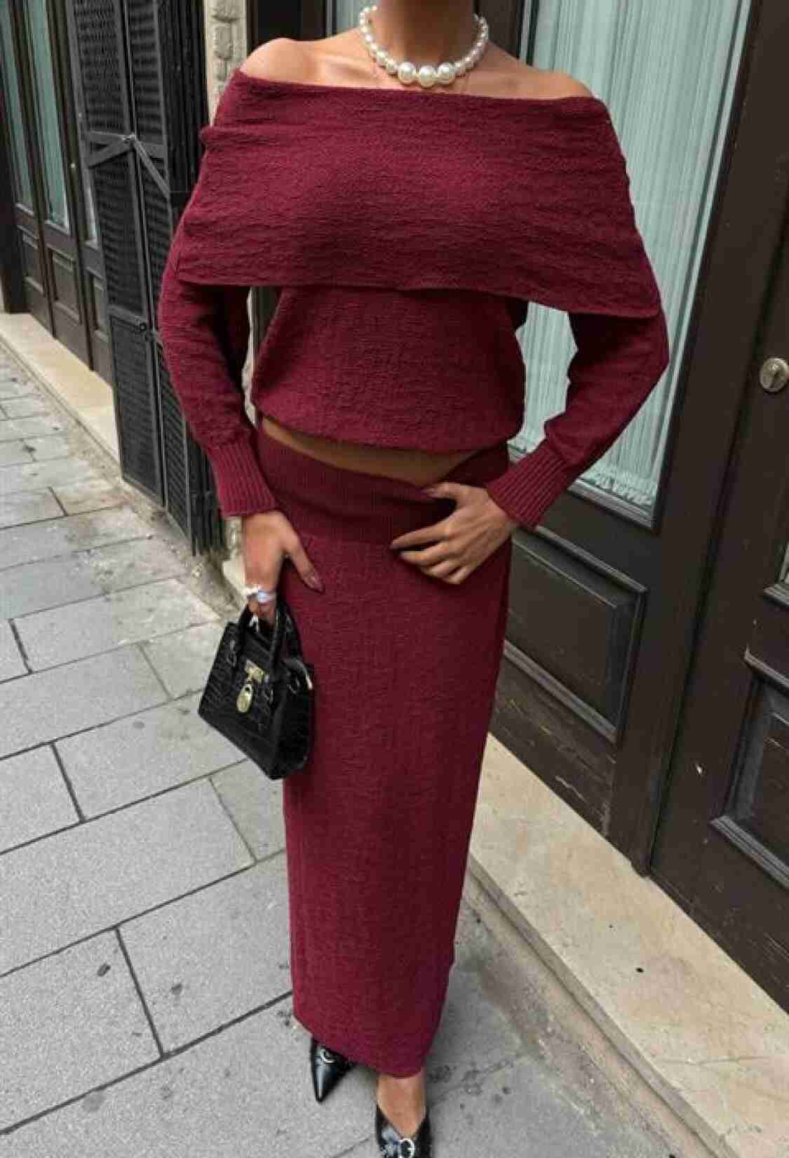 Madonna Collar Skirt Suit - Brand: Sobe Istanbul - Women & Kids, Baby Clothes Wholesale - TheBS Women