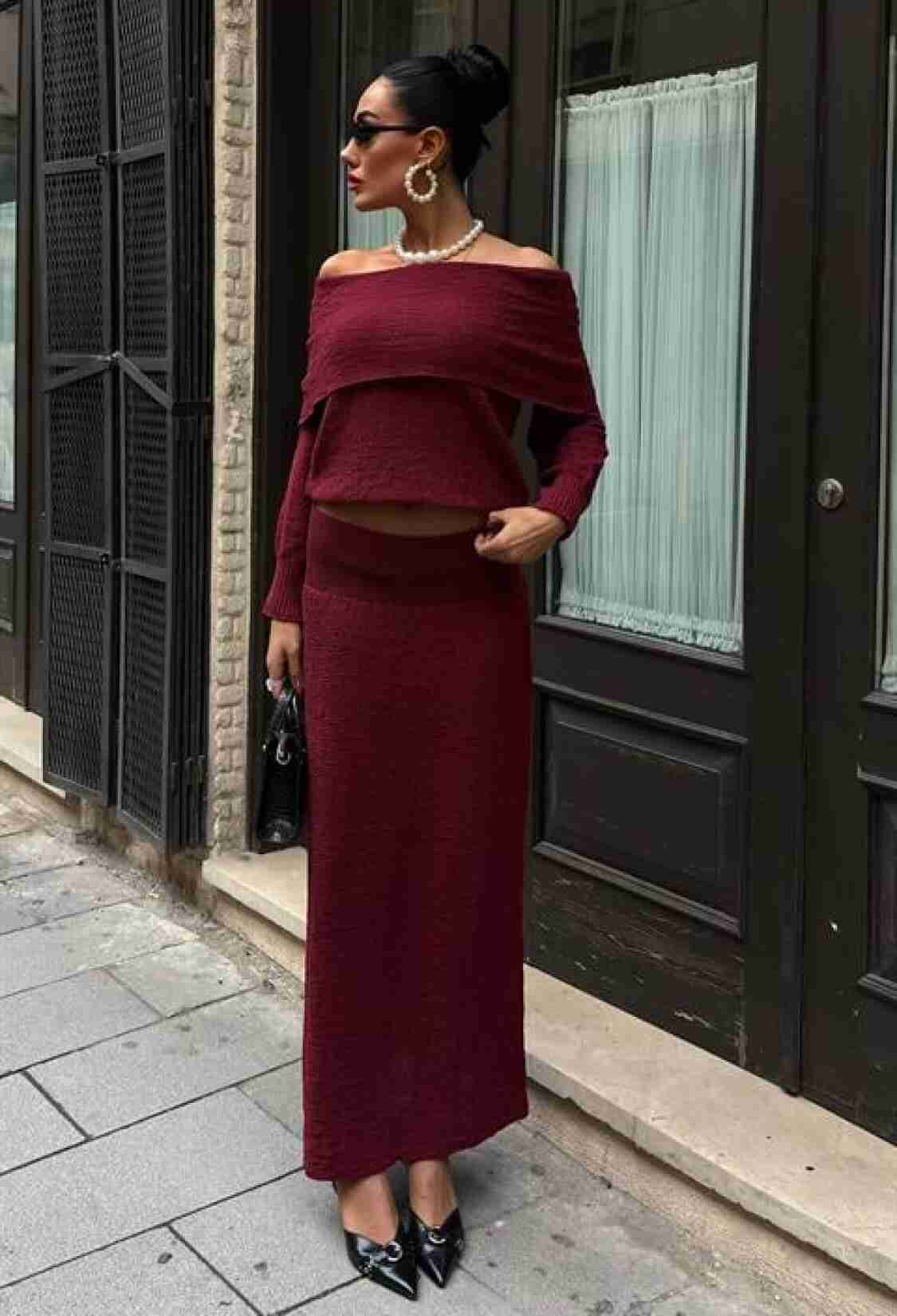 Madonna Collar Skirt Suit - Brand: Sobe Istanbul - Women & Kids, Baby Clothes Wholesale - TheBS Women