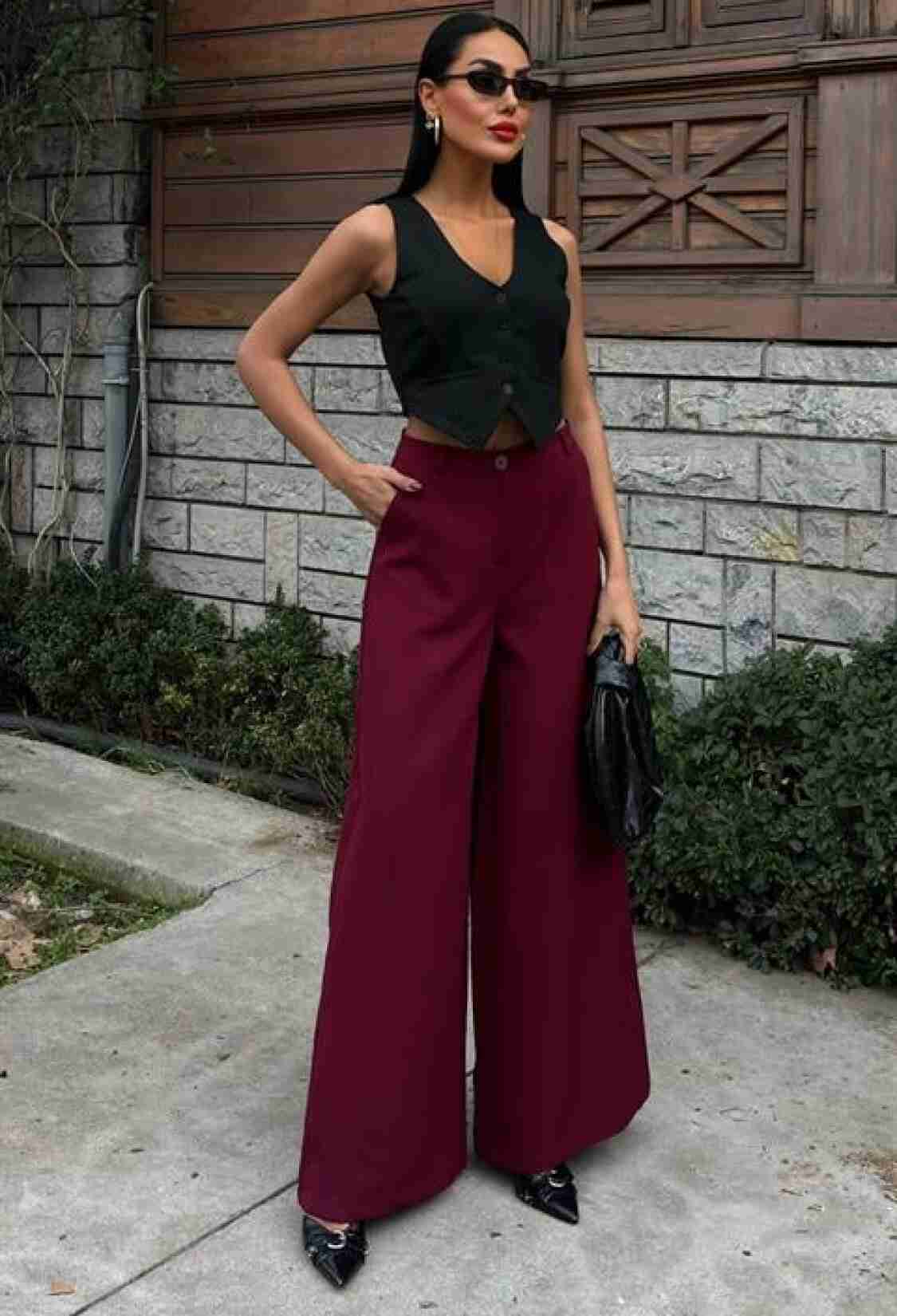Wide Leg Palazzo Trousers - Brand: Sobe Istanbul - Women & Kids, Baby Clothes Wholesale - TheBS Women