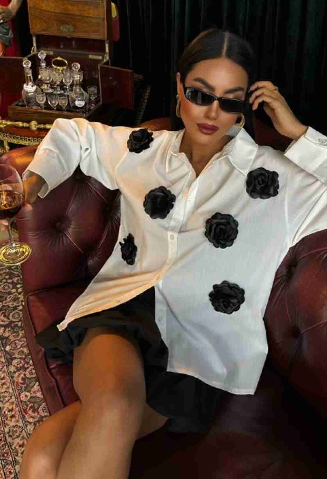 Rose Accessory Poplin Shirt - Brand: Sobe Istanbul - Women & Kids, Baby Clothes Wholesale - TheBS Women