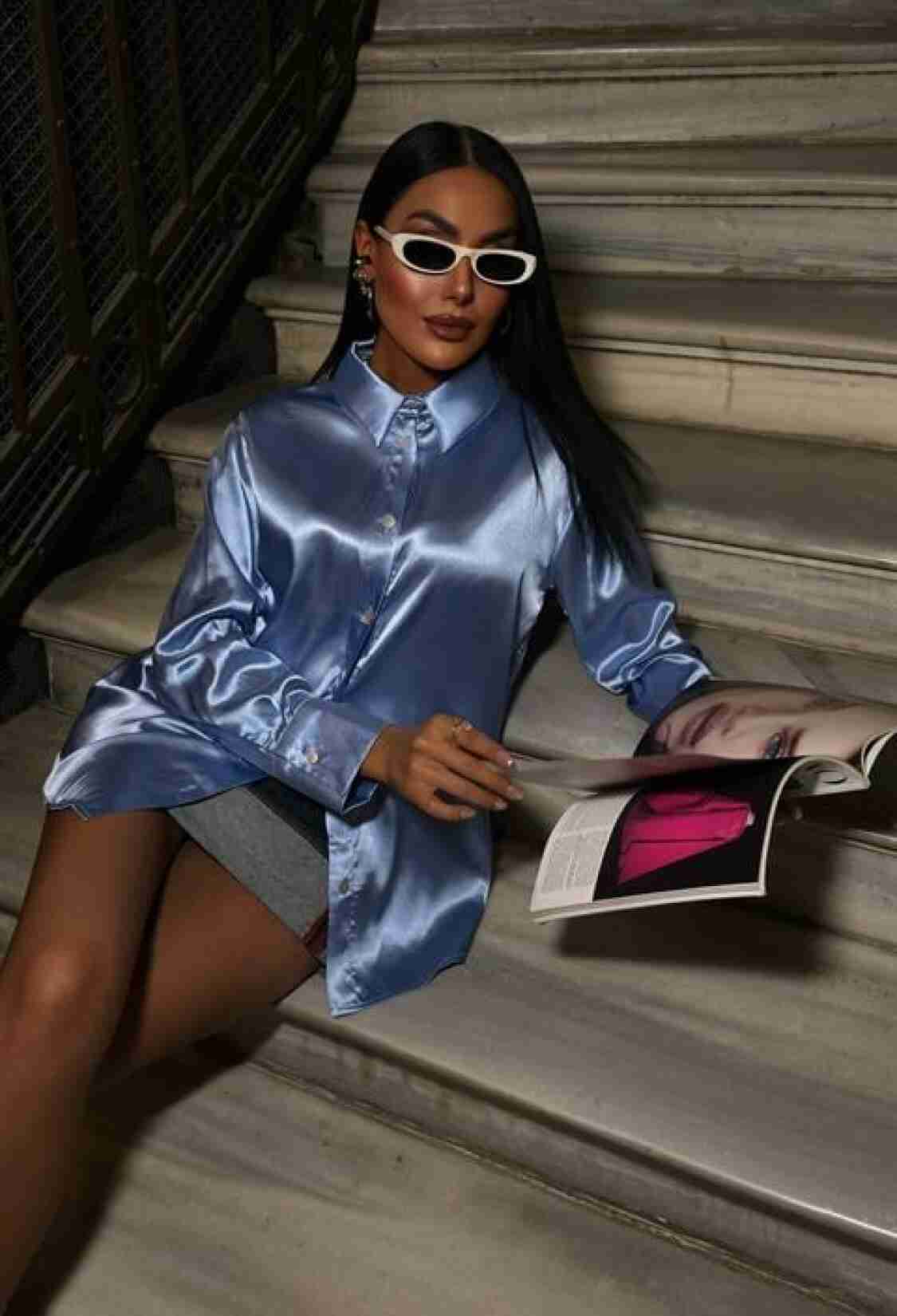 Premium Satin Shirt - Brand: Sobe Istanbul - Women & Kids, Baby Clothes Wholesale - TheBS Women