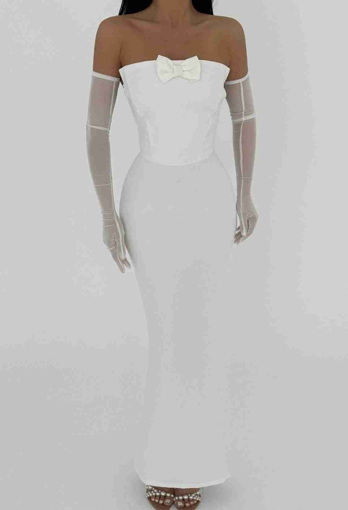 Bow Detail Glove Dress - Brand: EYYO ATELIER - Women & Kids, Baby Clothes Wholesale - TheBS Women