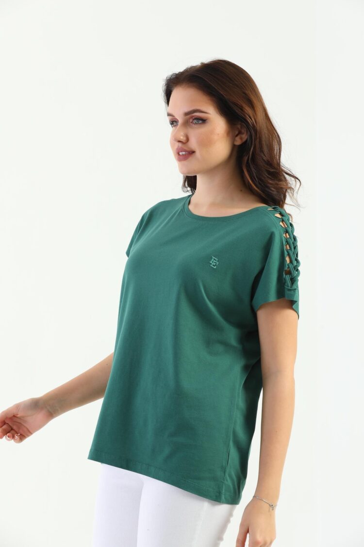 EdelleShoulder Braided Women's T-Shirt - Brand: EDELLE - Women & Kids, Baby Clothes Wholesale - TheBS Women