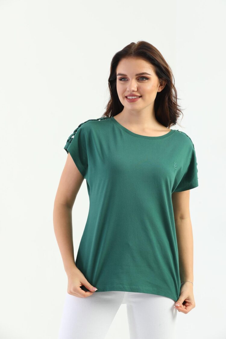 EdelleShoulder Braided Women's T-Shirt - Brand: EDELLE - Women & Kids, Baby Clothes Wholesale - TheBS Women