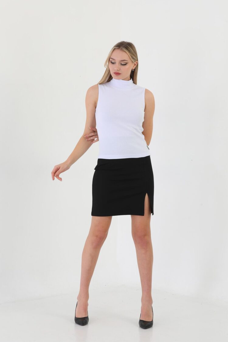 EdelleTurtleneck Zero Sleeve Ribbed Blouse - Brand: EDELLE - Women & Kids, Baby Clothes Wholesale - TheBS Women