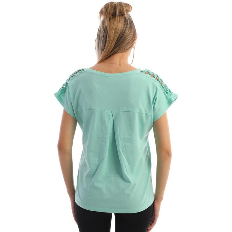 Shoulder Braided Women's T-Shirt - Brand: EDELLE - Women & Kids, Baby Clothes Wholesale - TheBS Women