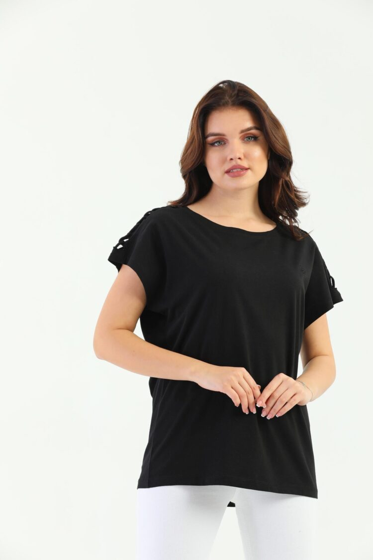 EdelleShoulder Braided Women's T-Shirt - Brand: EDELLE - Women & Kids, Baby Clothes Wholesale - TheBS Women