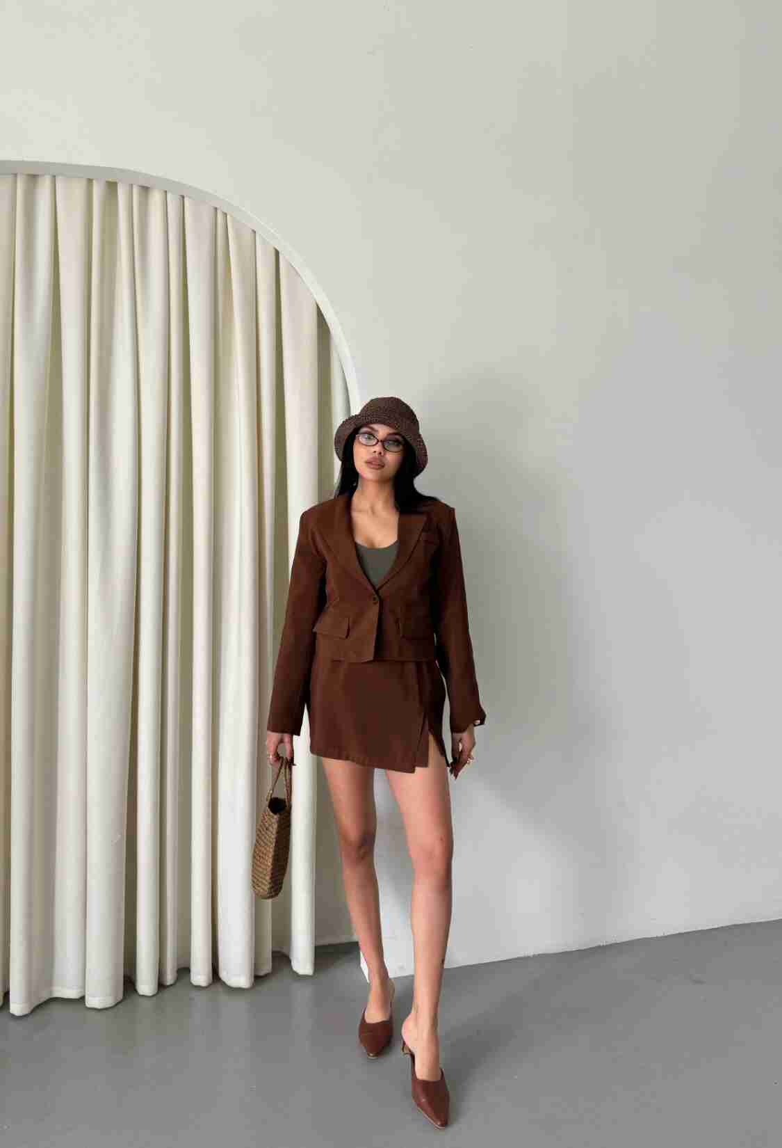 Crop Jacket Short Skirt Set - Brand: Ello - Women & Kids, Baby Clothes Wholesale - TheBS Women
