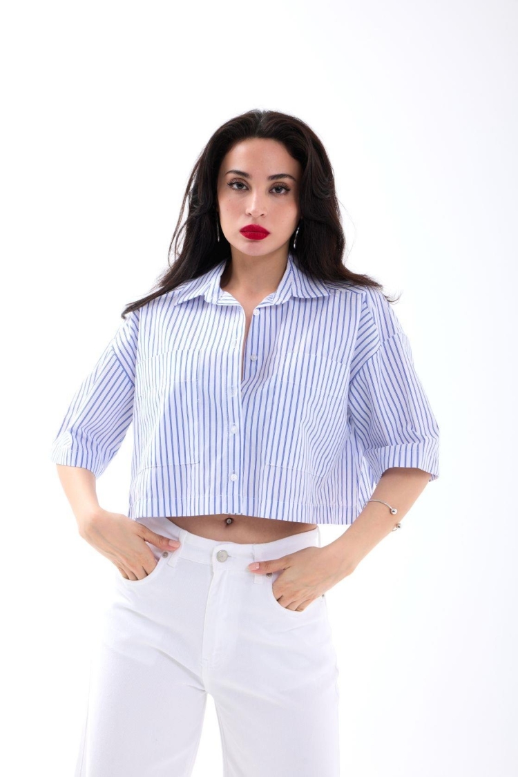 Shirt - WashingtonStriped - Brand: Fame - Women & Kids, Baby Clothes Wholesale - TheBS Women