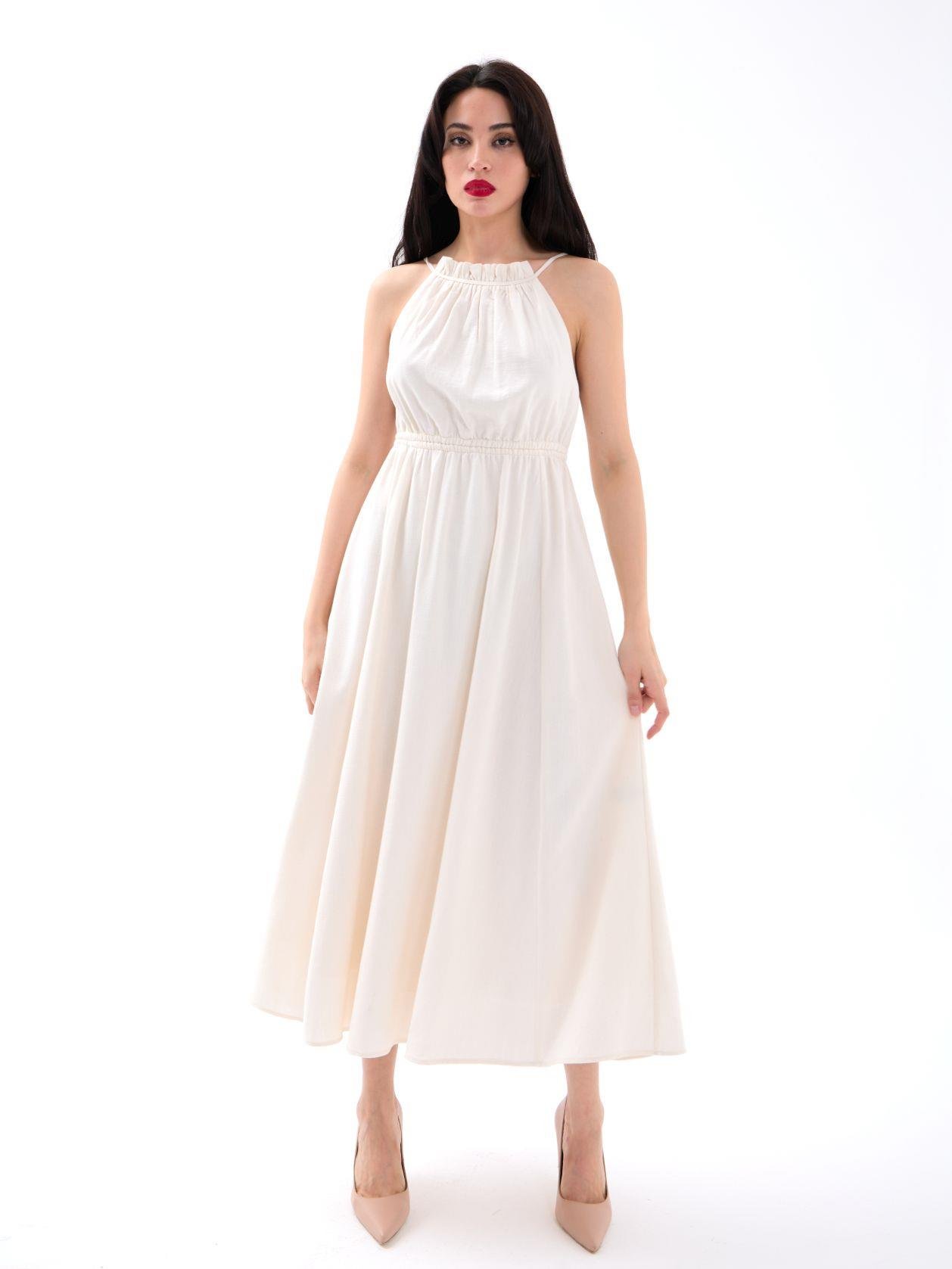 Dress - Beige - Brand: Fame - Women & Kids, Baby Clothes Wholesale - TheBS Women