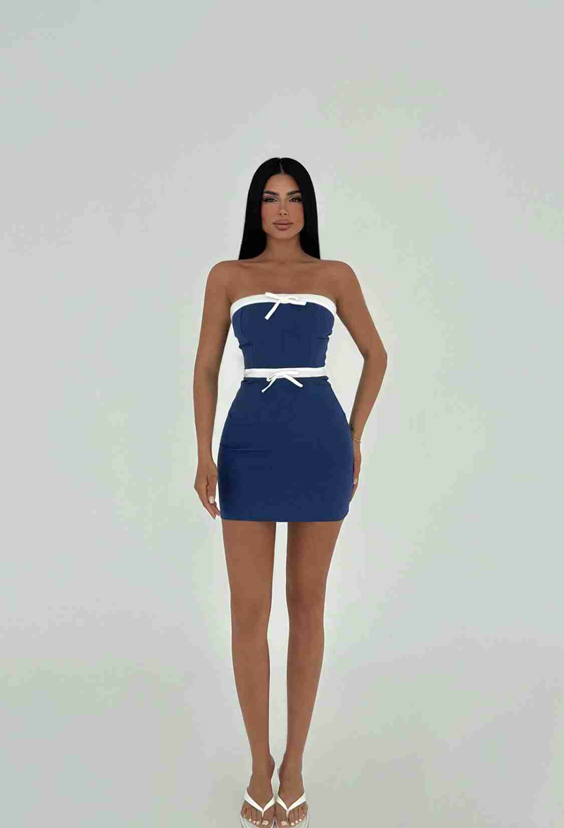Scissor Tied Mini Dress - Brand: EYYO ATELIER - Women & Kids, Baby Clothes Wholesale - TheBS Women
