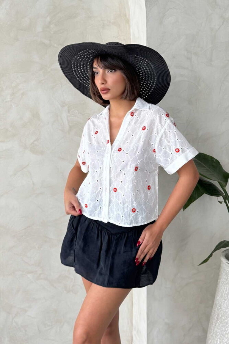 Embroidered Embroidered Shirt -Dsn1 - Brand: Topshow - Women & Kids, Baby Clothes Wholesale - TheBS Women