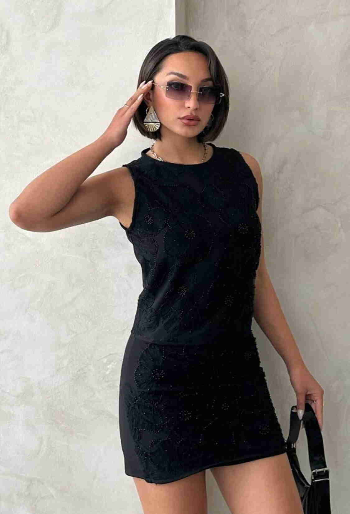 Bead Embroidered Sleeveless Blouse - Brand: Topshow - Women & Kids, Baby Clothes Wholesale - TheBS Women