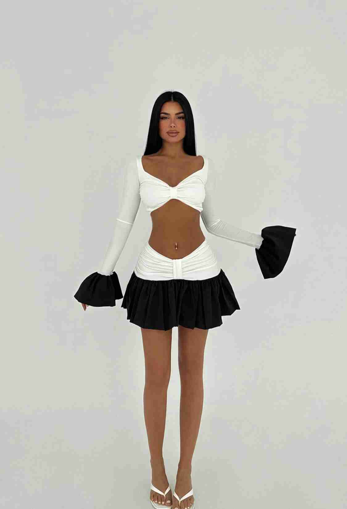 Two-Tone Skirt Suit - Brand: EYYO ATELIER - Women & Kids, Baby Clothes Wholesale - TheBS Women