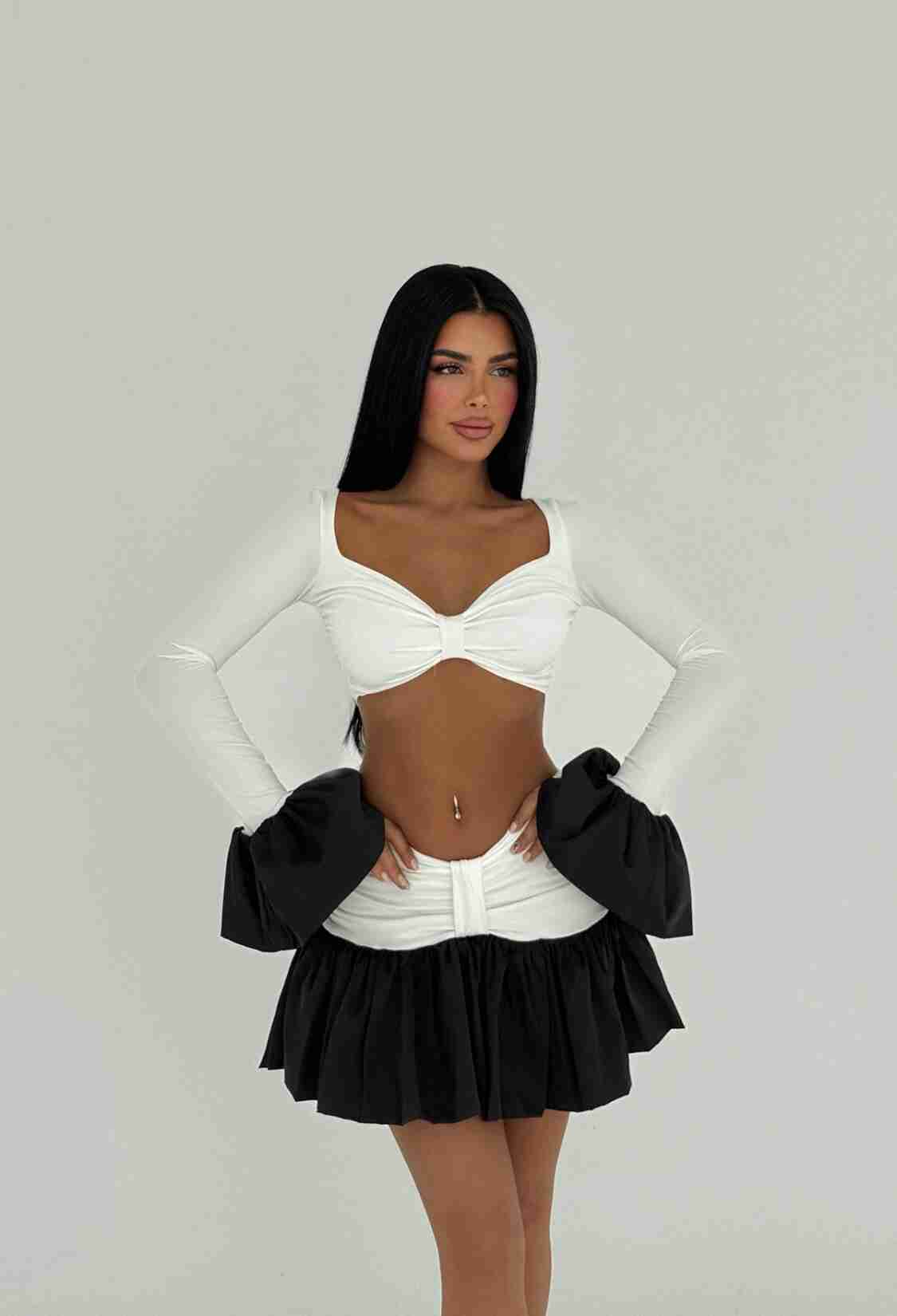 Two-Tone Skirt Suit - Brand: EYYO ATELIER - Women & Kids, Baby Clothes Wholesale - TheBS Women