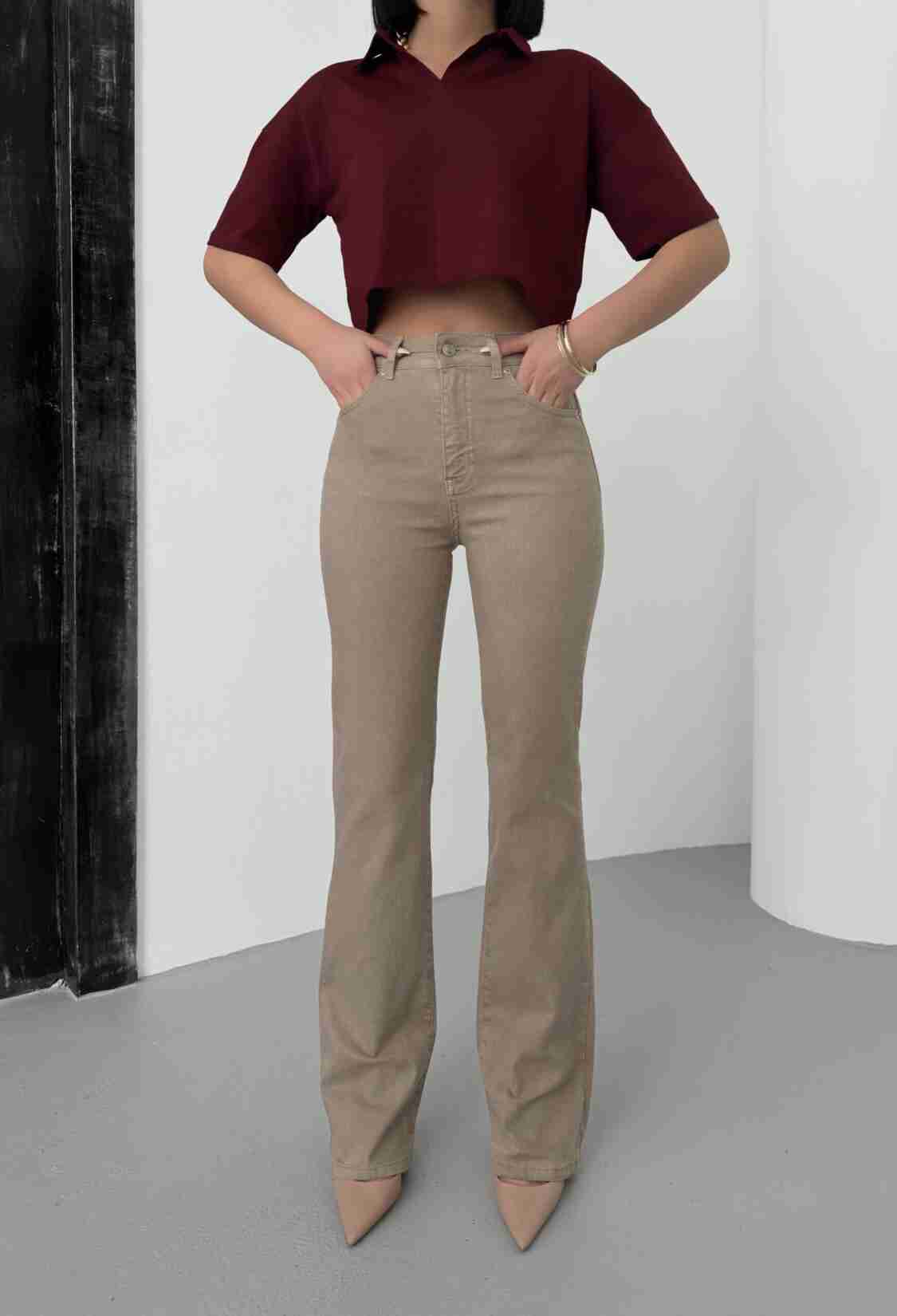 Women's High Waist Half Spanish Leg Jeans - Brand: LACARINO - Women & Kids, Baby Clothes Wholesale - TheBS Women