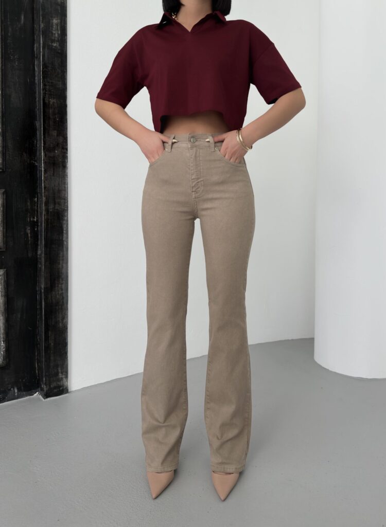 Women's High Waist Half Spanish Leg Jeans - Brand: LACARINO - Women & Kids, Baby Clothes Wholesale - TheBS Women