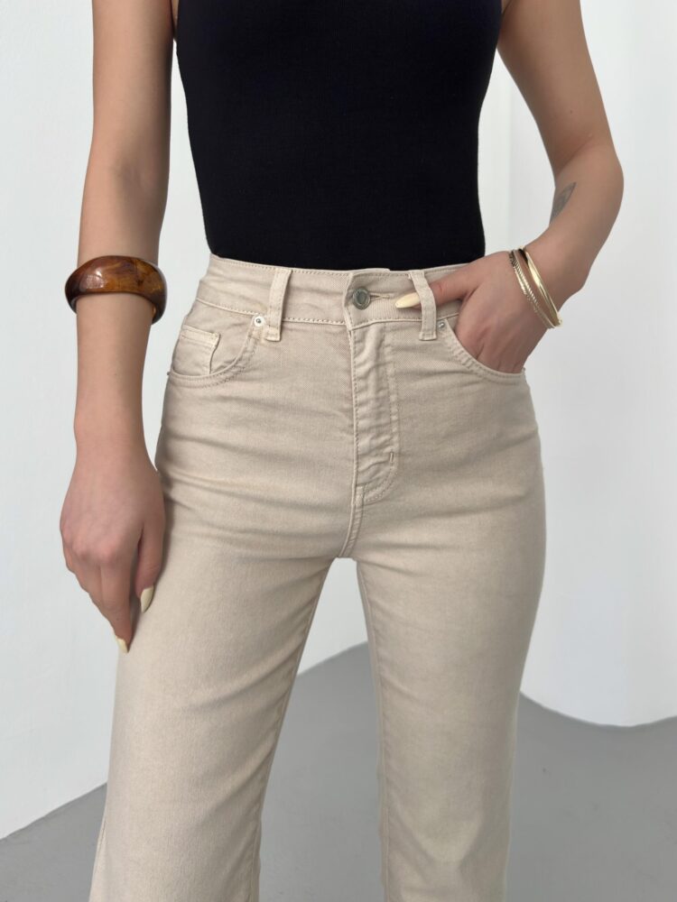 Women's High Waist Half Spanish Leg Antique Jeans - Brand: LACARINO - Women & Kids, Baby Clothes Wholesale - TheBS Women