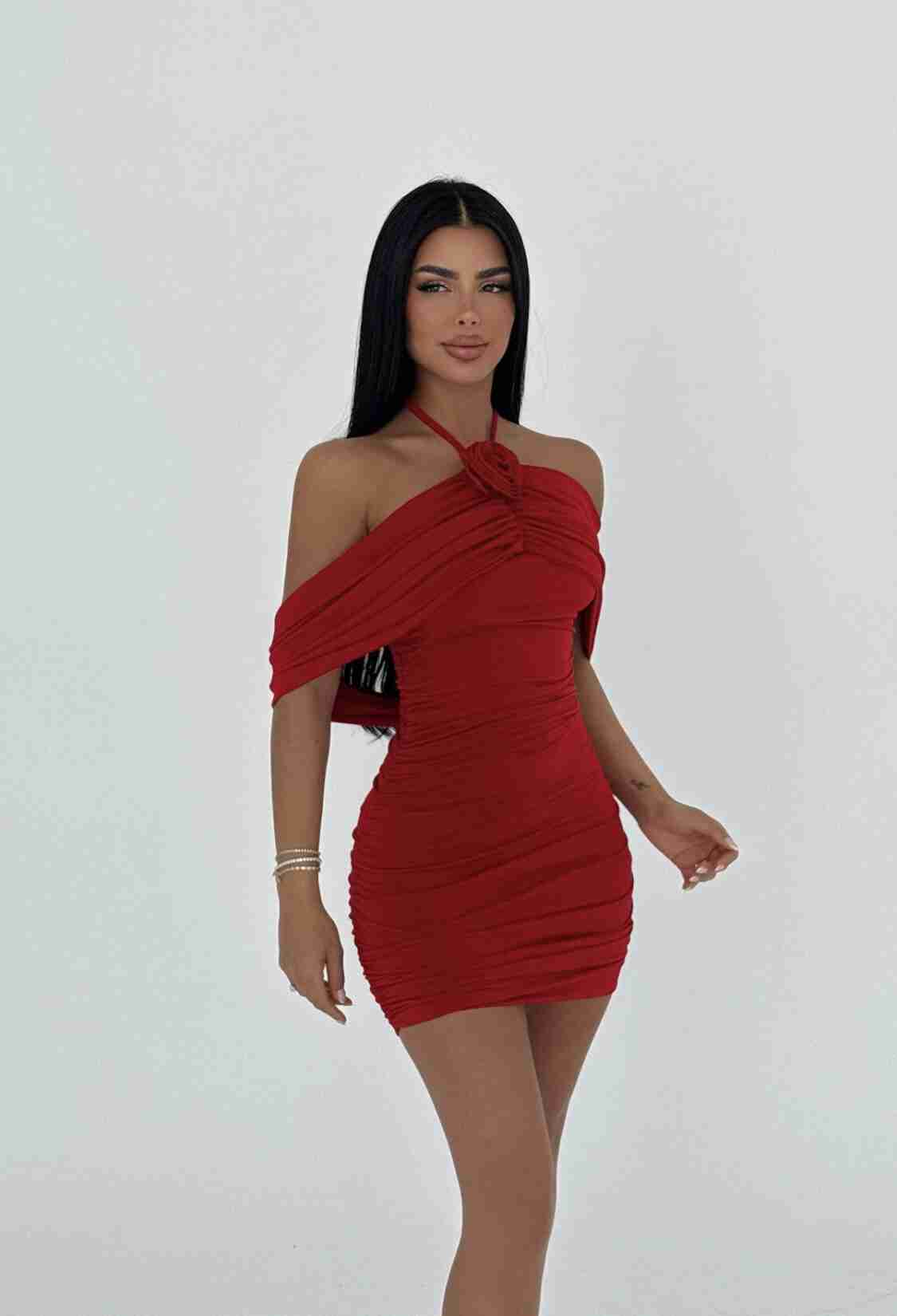 Red Basic Dress - Brand: EYYO ATELIER - Women & Kids, Baby Clothes Wholesale - TheBS Women