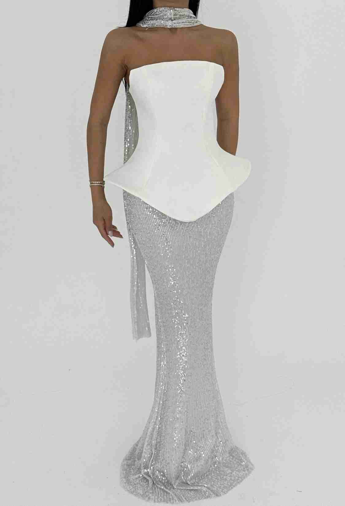 Viona Skirt Top Set Evening Dress - Mix Color - Brand: EYYO ATELIER - Women & Kids, Baby Clothes Wholesale - TheBS Women