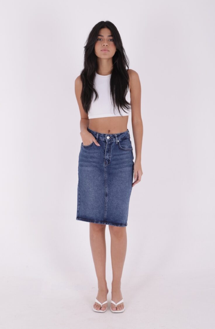 Medium Denim Skirt - Brand: XLove - Women & Kids, Baby Clothes Wholesale - TheBS Women