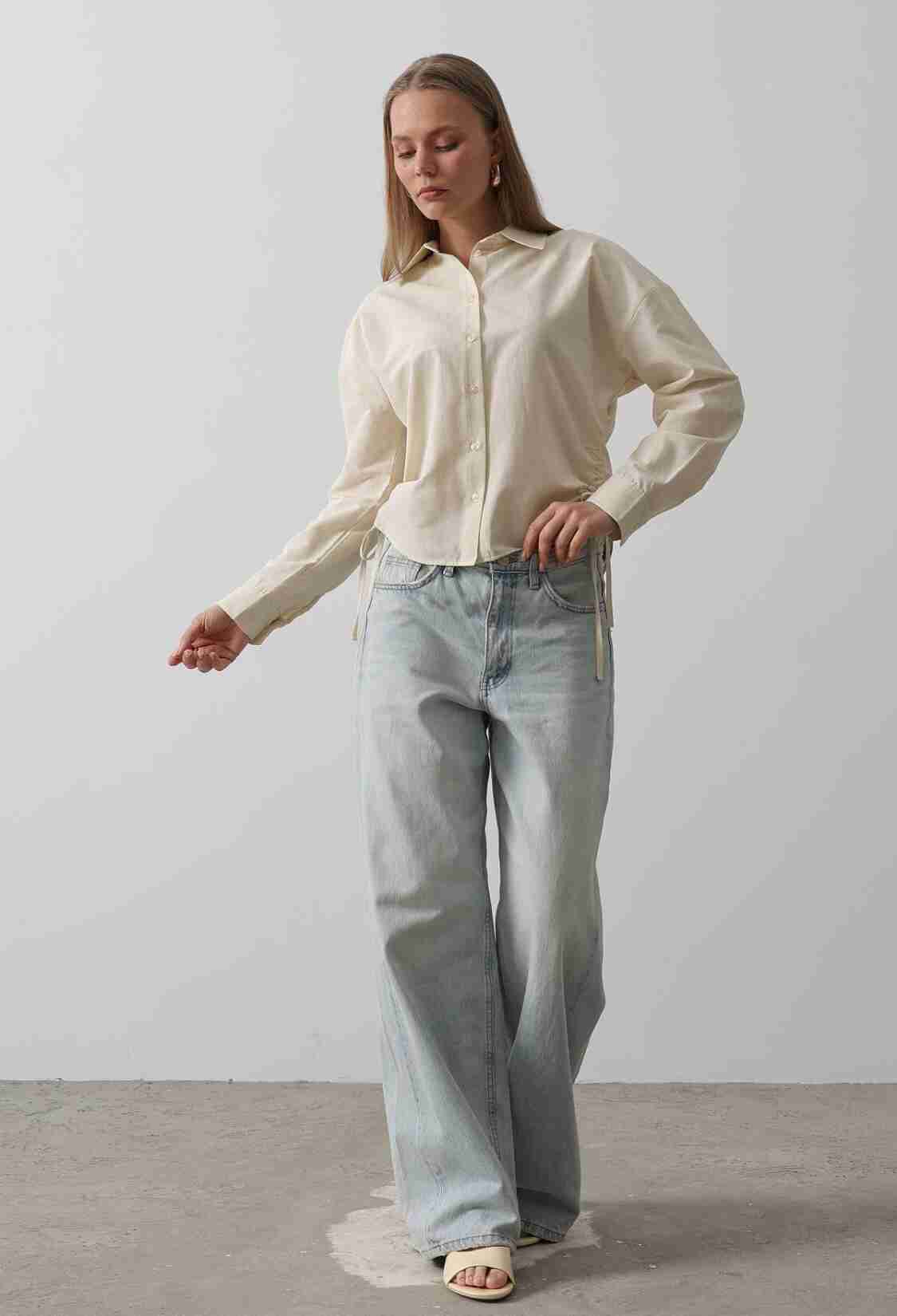 Basic Shirt With Side Tie - Brand: Reyon - Women & Kids, Baby Clothes Wholesale - TheBS Women
