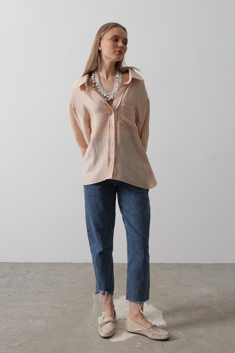 Oversize Shirt With Pockets - Brand: Reyon - Women & Kids, Baby Clothes Wholesale - TheBS Women