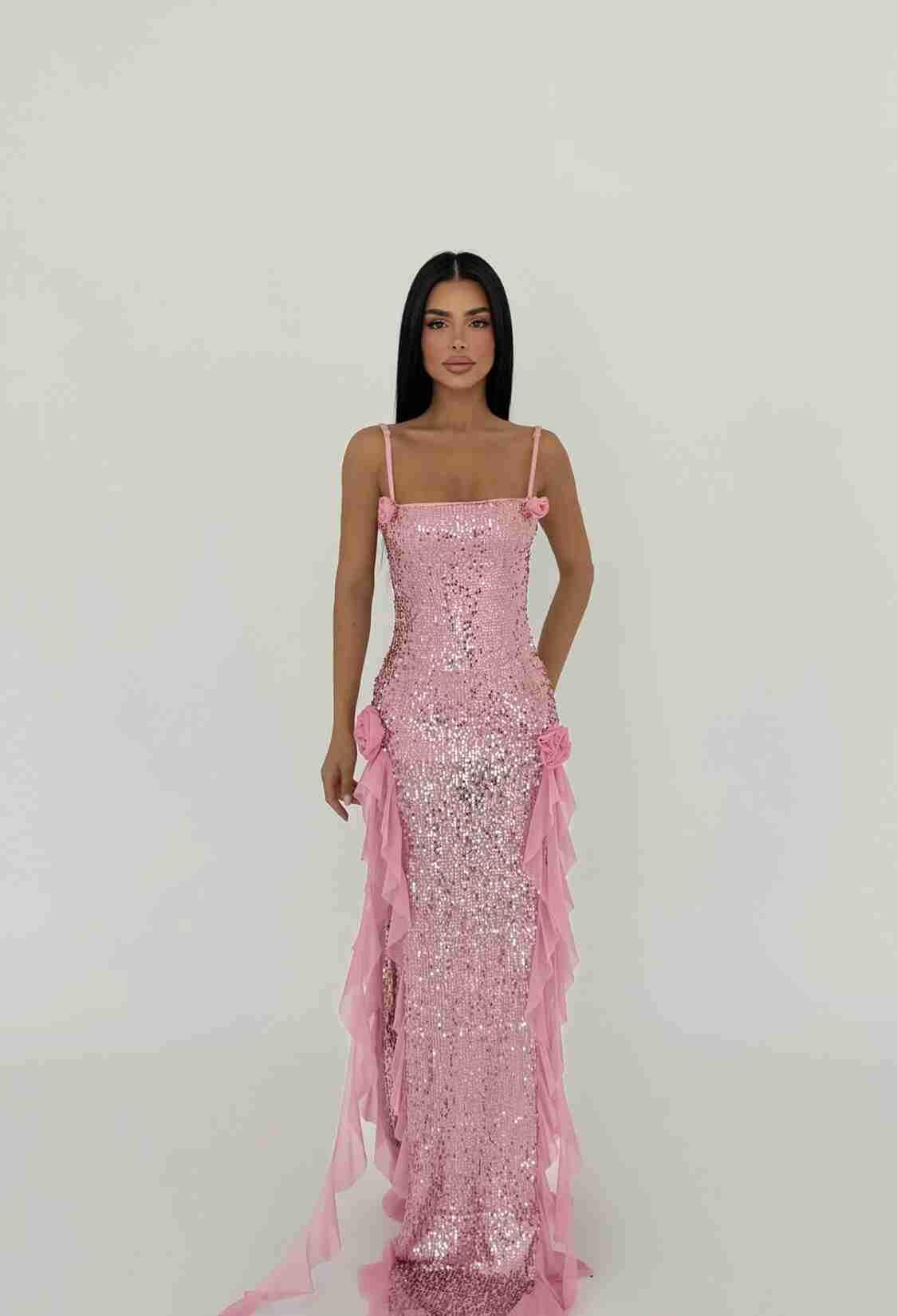 Paxton Sequined Long Slit Dress - Brand: EYYO ATELIER - Women & Kids, Baby Clothes Wholesale - TheBS Women