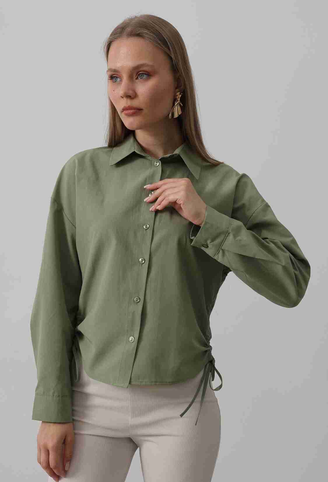 Basic Shirt With Side Tie - Brand: Reyon - Women & Kids, Baby Clothes Wholesale - TheBS Women