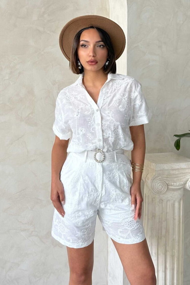 Embroidered Voile Shirt - Brand: Topshow - Women & Kids, Baby Clothes Wholesale - TheBS Women