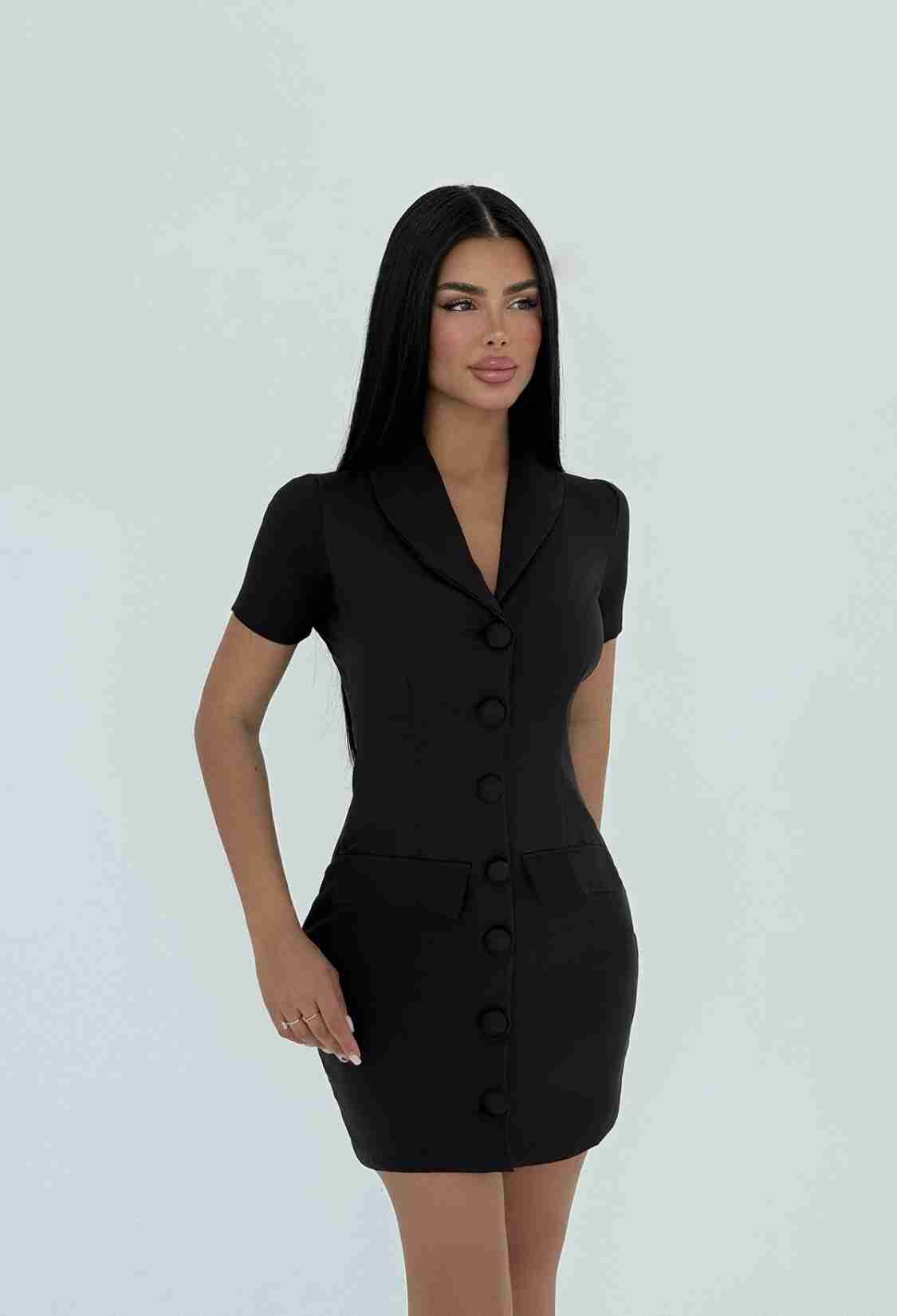 Button Detail Mini Dress - Brand: EYYO ATELIER - Women & Kids, Baby Clothes Wholesale - TheBS Women