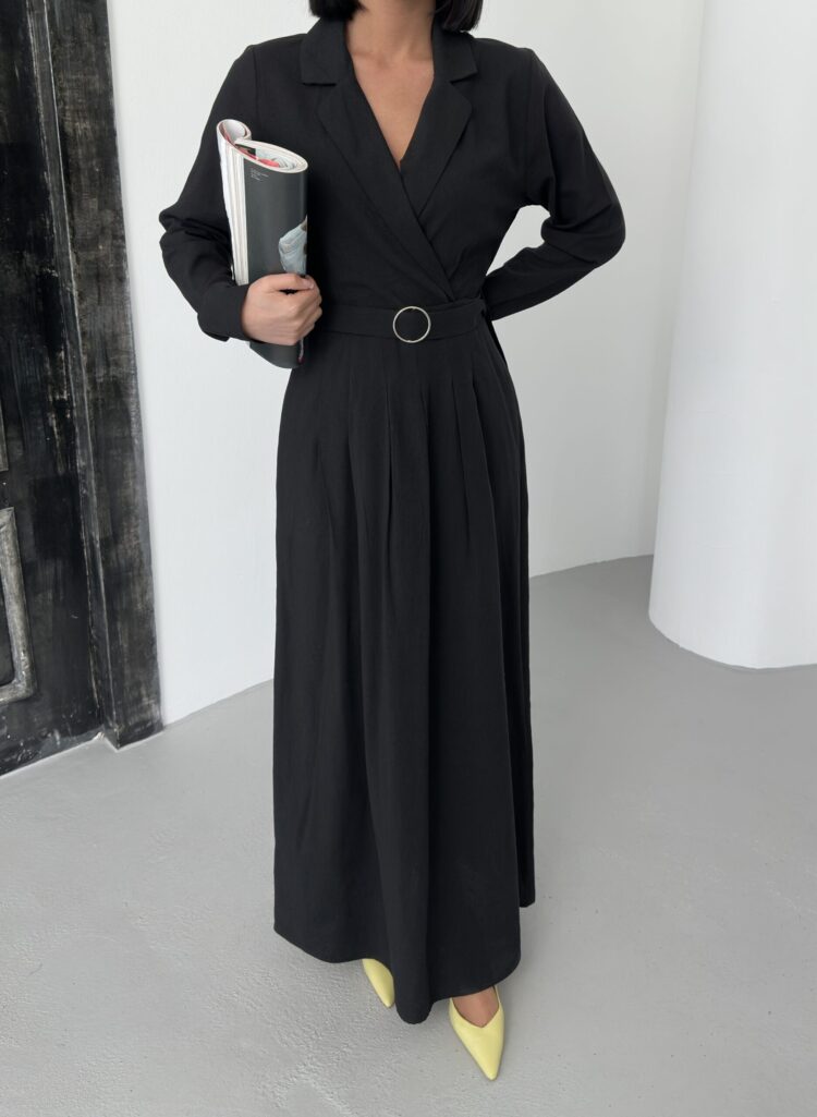 Linen Dress With Belt - Brand: My Fashion - Women & Kids, Baby Clothes Wholesale - TheBS Women