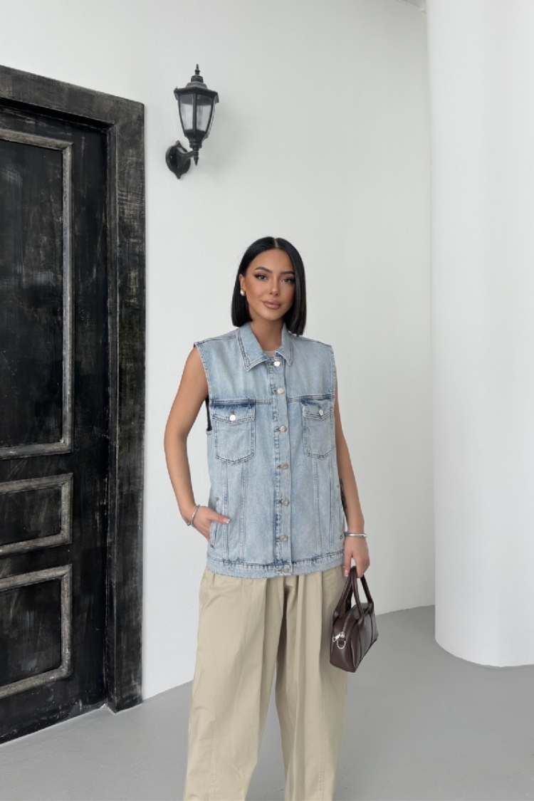 Medium Denim Vest - Brand: XLove - Women & Kids, Baby Clothes Wholesale - TheBS Women