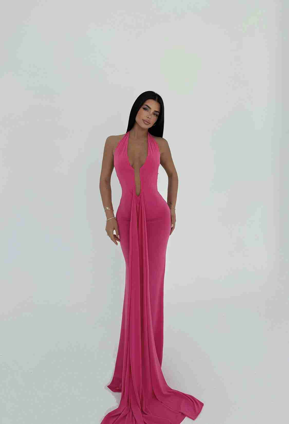 Back Detail Long Dress - Brand: EYYO ATELIER - Women & Kids, Baby Clothes Wholesale - TheBS Women