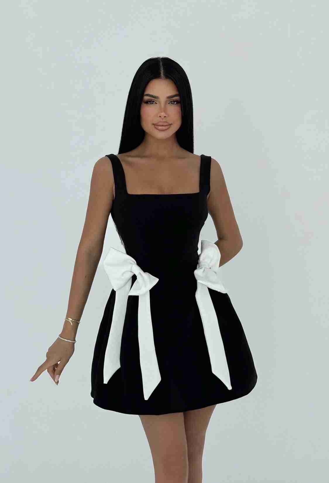 Bow Detailed Suspender Dress - Brand: EYYO ATELIER - Women & Kids, Baby Clothes Wholesale - TheBS Women