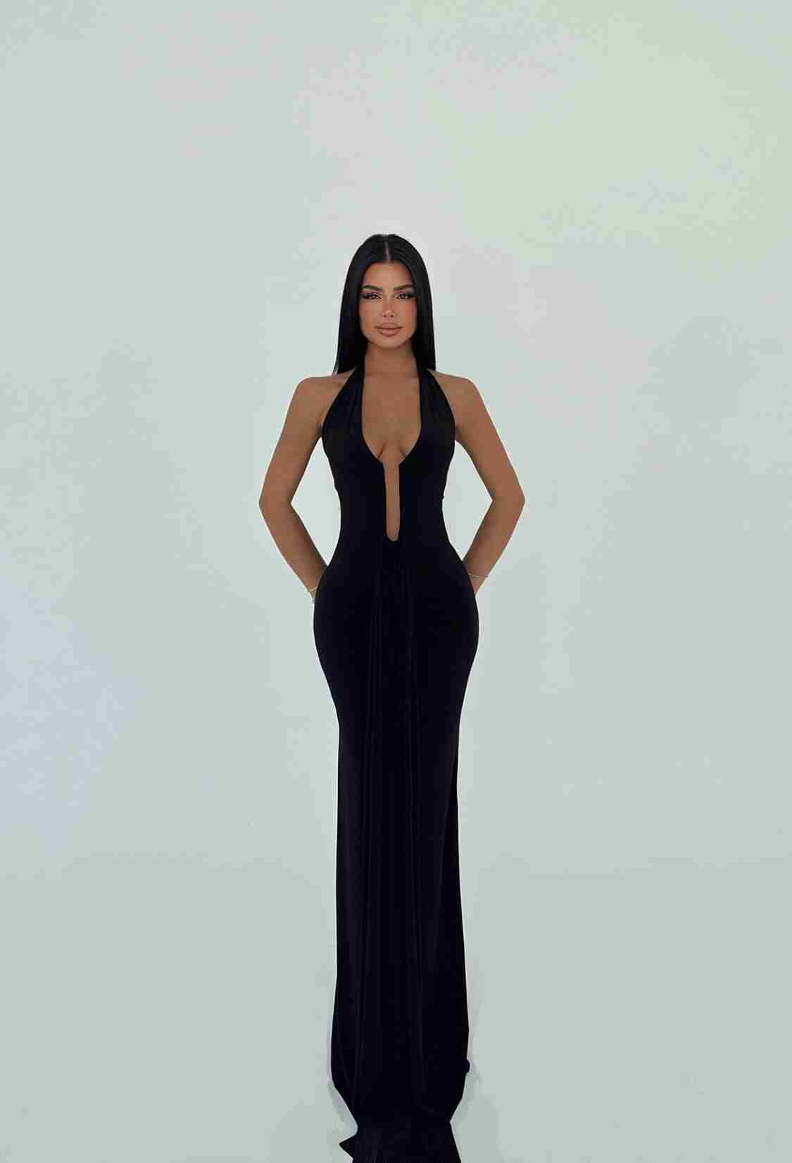 Back Detail Long Dress - Brand: EYYO ATELIER - Women & Kids, Baby Clothes Wholesale - TheBS Women
