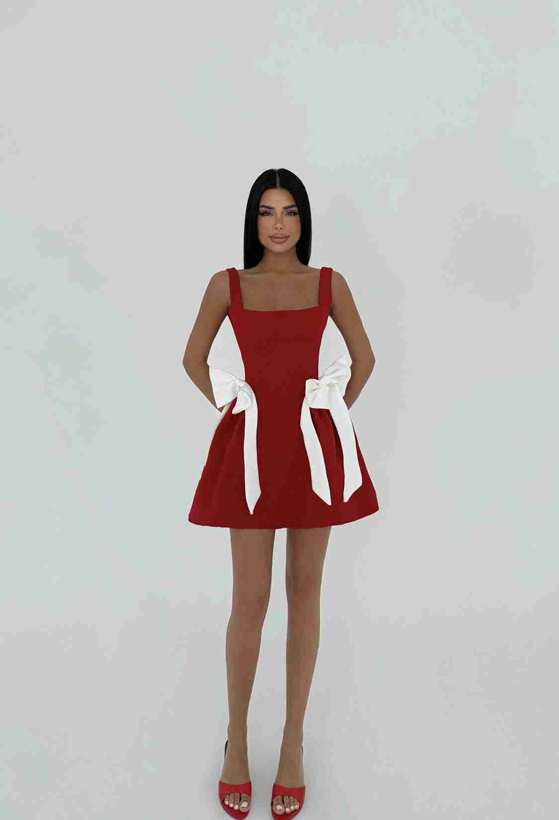 Bow Detailed Suspender Dress - Brand: EYYO ATELIER - Women & Kids, Baby Clothes Wholesale - TheBS Women