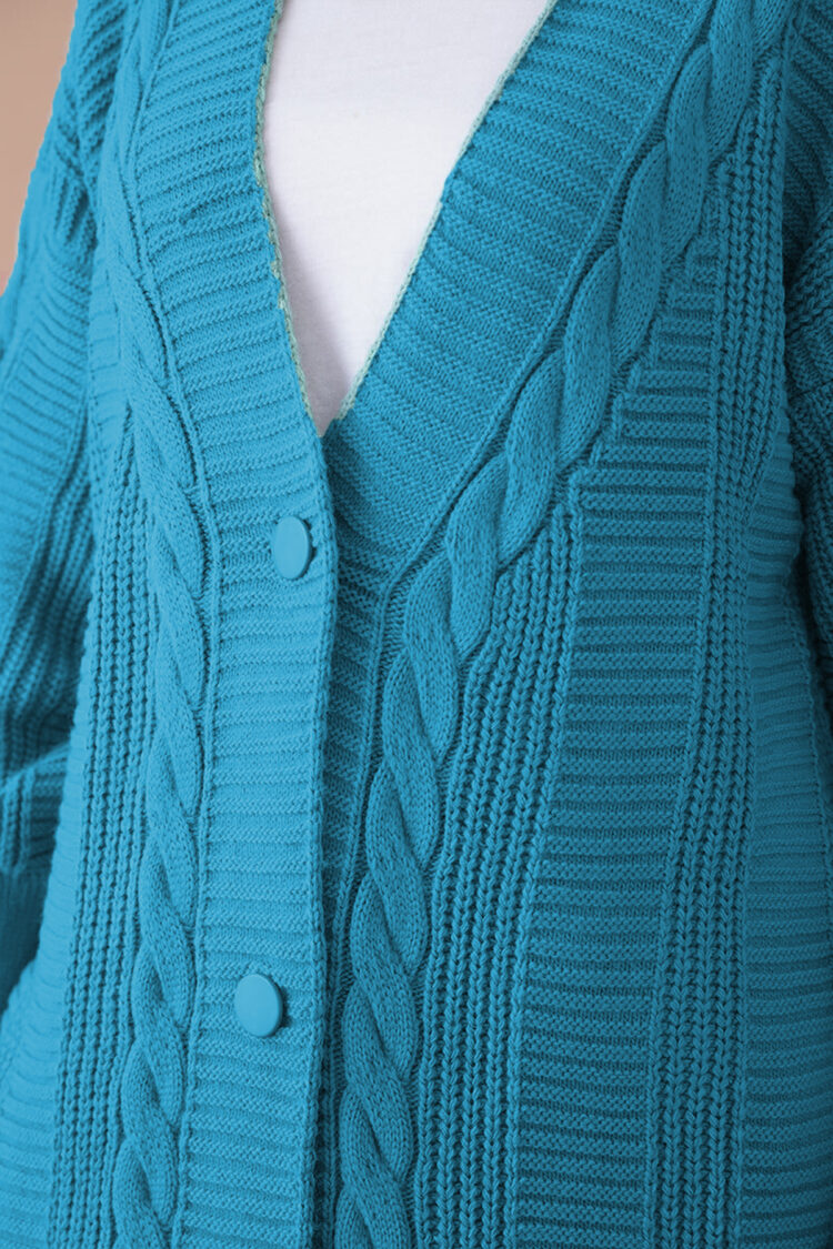 Hijab Knitwear Cardigan - B.blue - Brand: Bigdart - Women & Kids, Baby Clothes Wholesale - TheBS Women