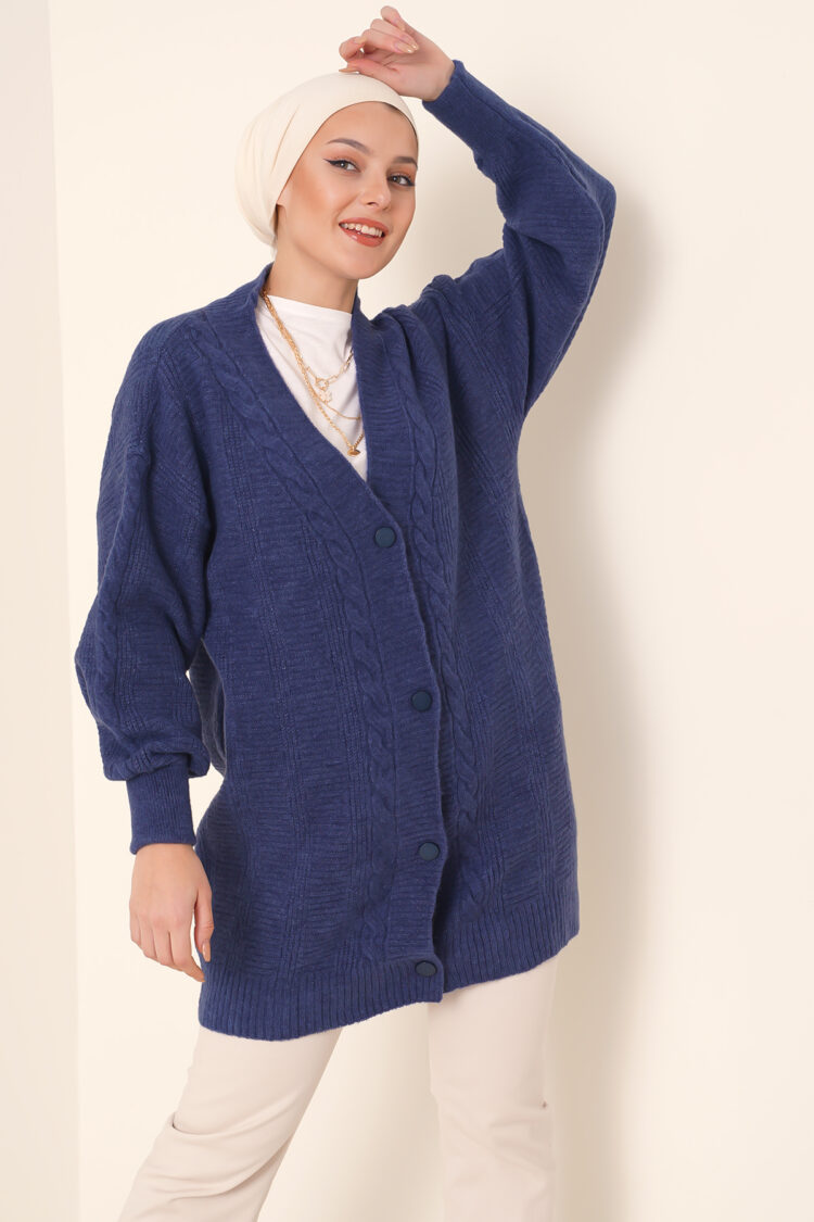 Hijab Knitwear Cardigan - Navy - Brand: Bigdart - Women & Kids, Baby Clothes Wholesale - TheBS Women