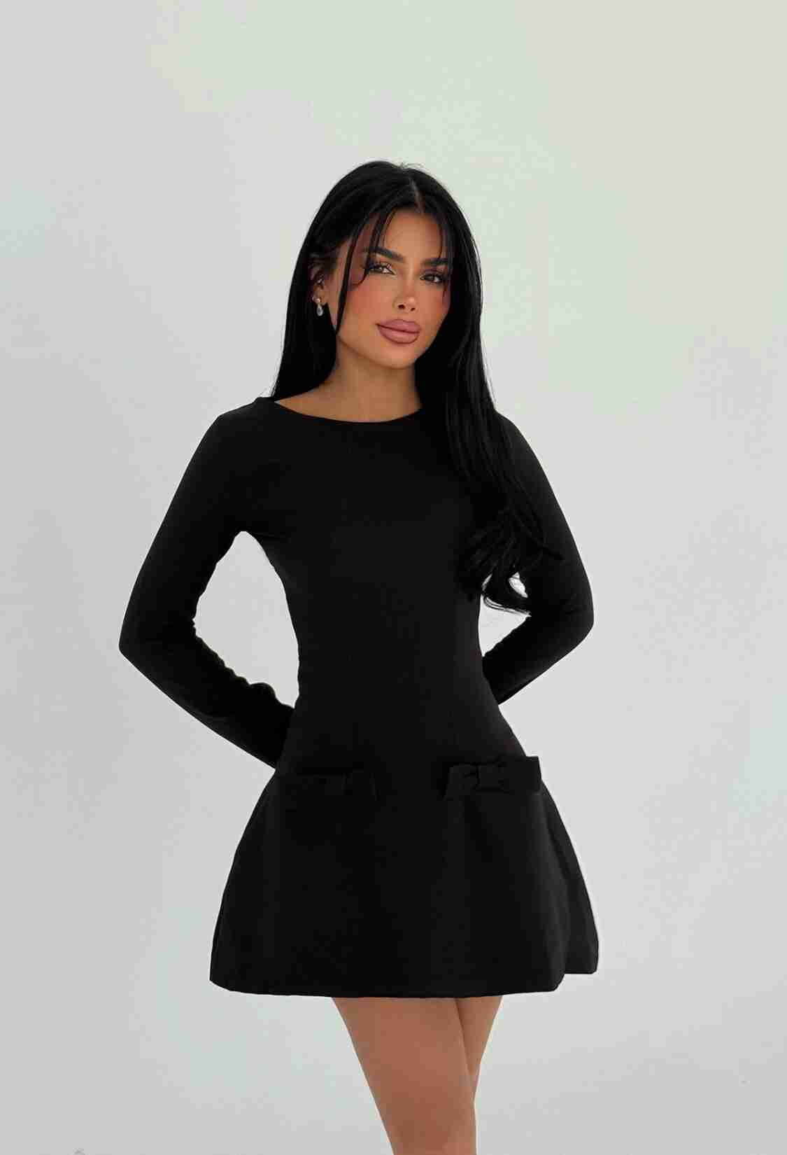 Bow Detail Mini Dress - Brand: EYYO ATELIER - Women & Kids, Baby Clothes Wholesale - TheBS Women