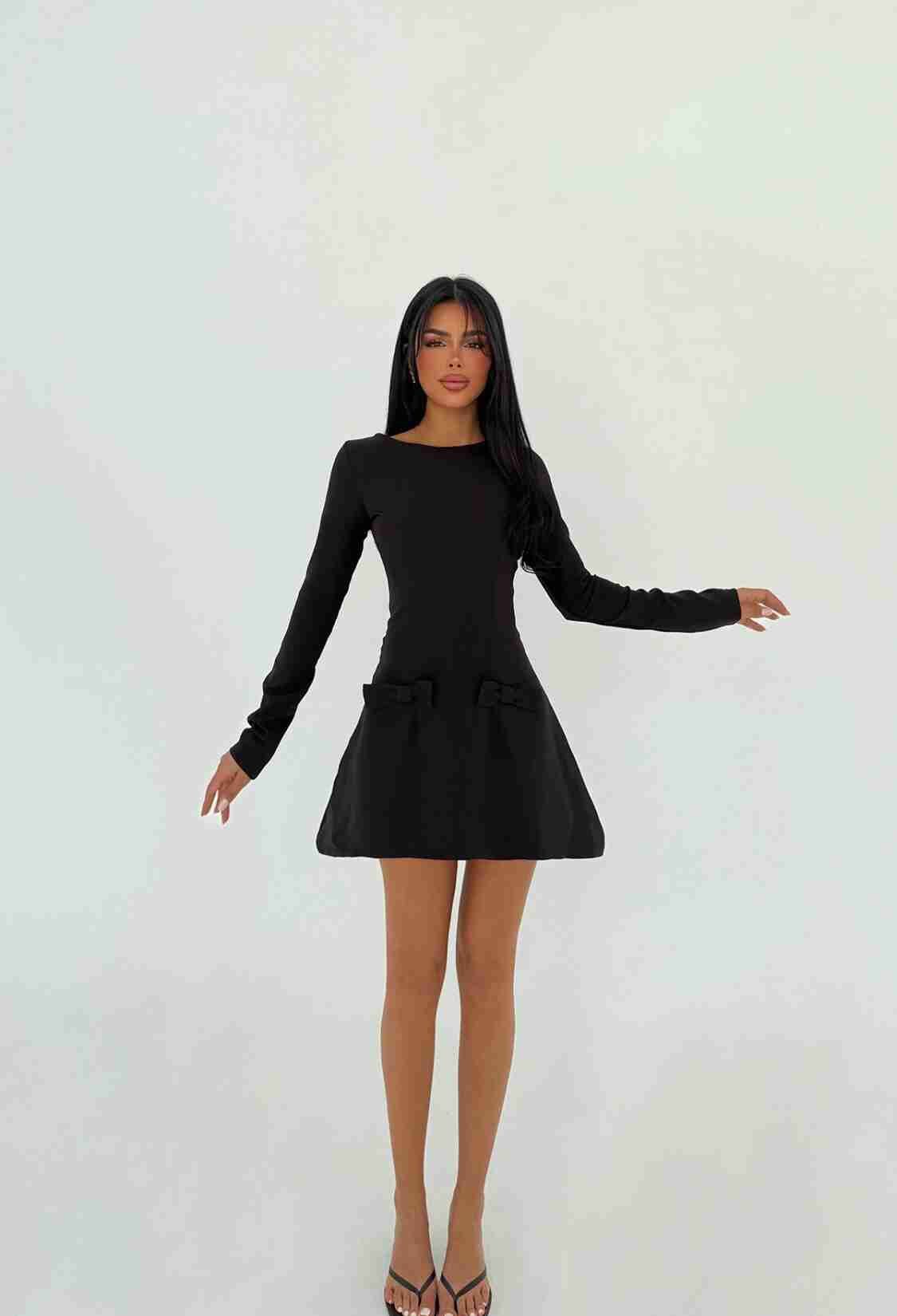 Bow Detail Mini Dress - Brand: EYYO ATELIER - Women & Kids, Baby Clothes Wholesale - TheBS Women