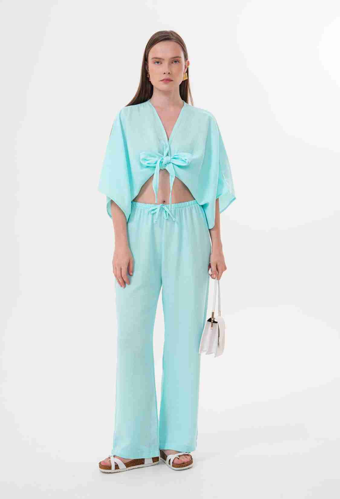 Women's Mueslin Tie Blouse - Brand: Levure - Women & Kids, Baby Clothes Wholesale - TheBS Women