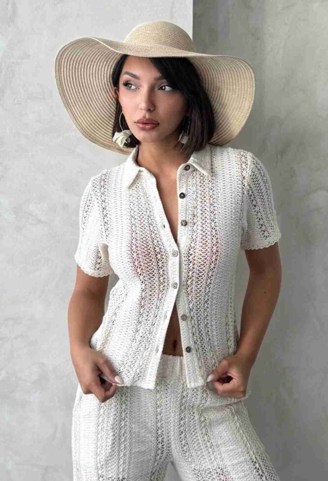 Lace Shirt - Raw - Brand: Topshow - Women & Kids, Baby Clothes Wholesale - TheBS Women