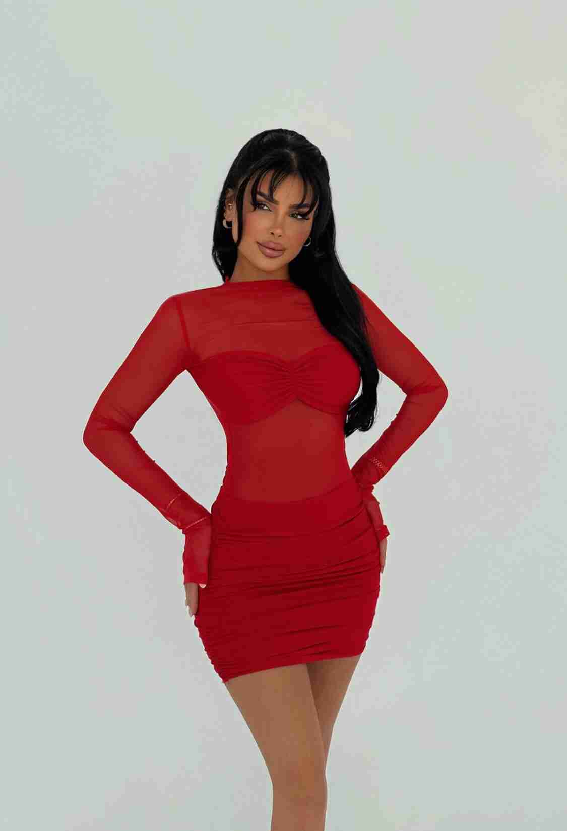 Transparent Mini Dress - Brand: EYYO ATELIER - Women & Kids, Baby Clothes Wholesale - TheBS Women