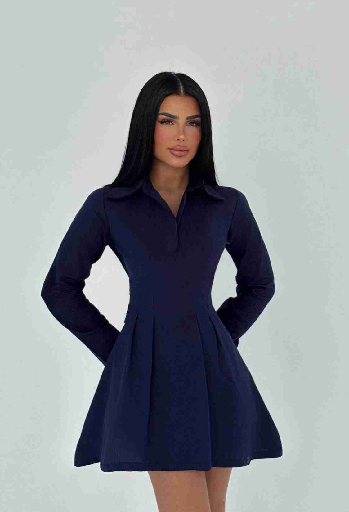 Shirt Collar Mini Dress - Brand: EYYO ATELIER - Women & Kids, Baby Clothes Wholesale - TheBS Women