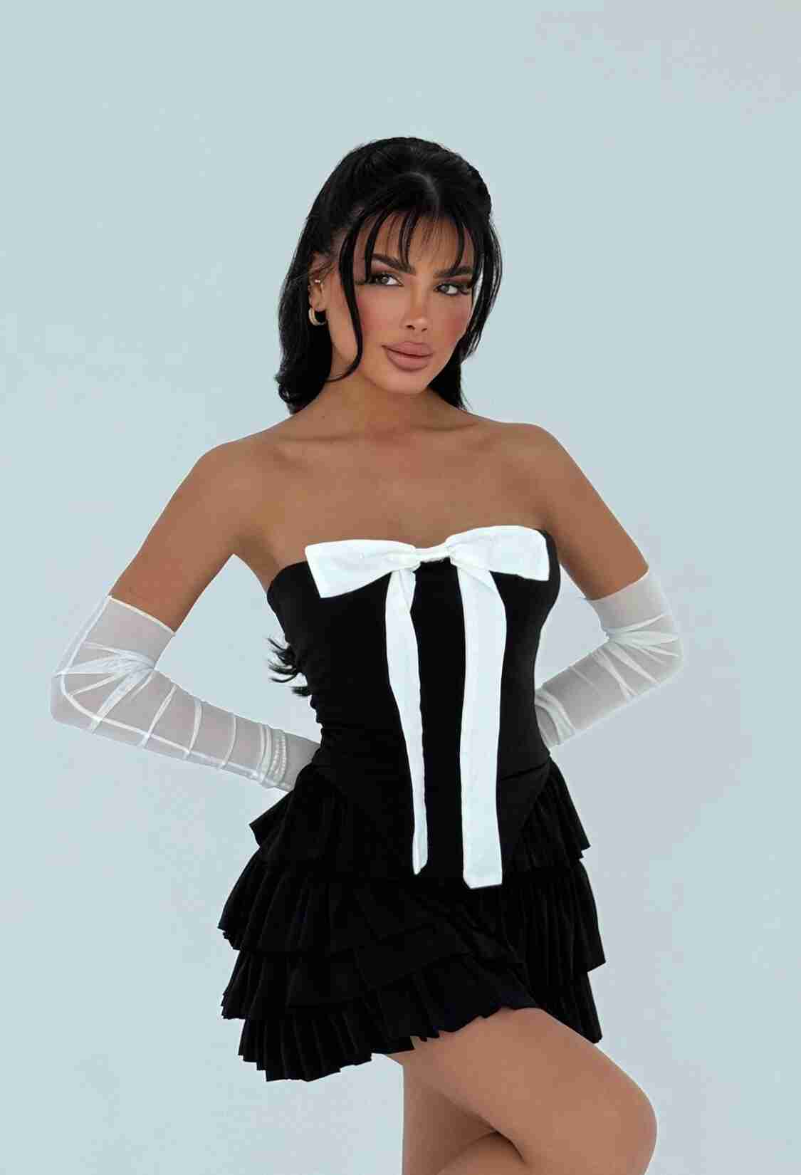Strapless Dress With Gloves - Brand: EYYO ATELIER - Women & Kids, Baby Clothes Wholesale - TheBS Women