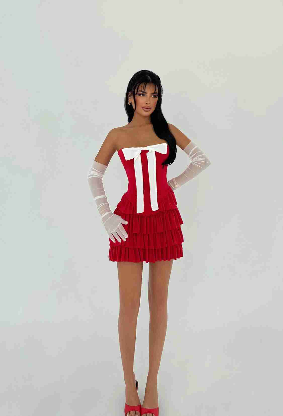 Strapless Dress With Gloves - Brand: EYYO ATELIER - Women & Kids, Baby Clothes Wholesale - TheBS Women