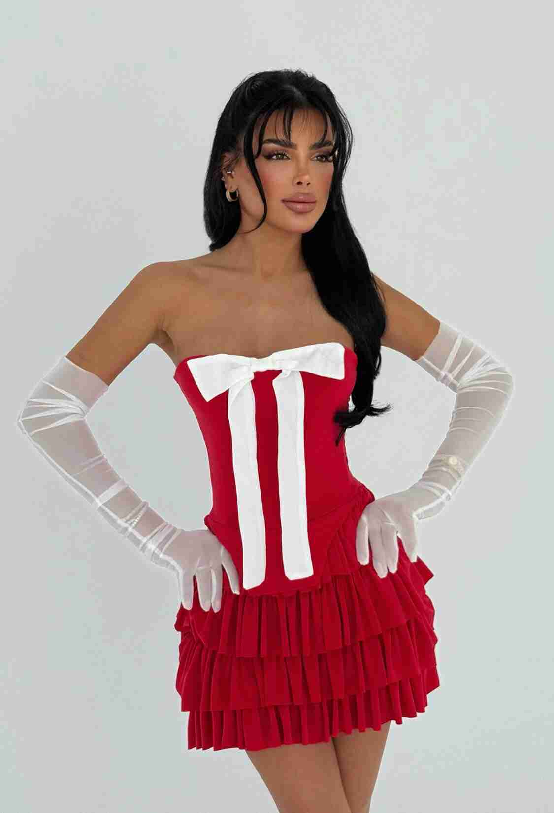 Strapless Dress With Gloves - Brand: EYYO ATELIER - Women & Kids, Baby Clothes Wholesale - TheBS Women